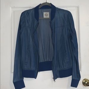 A blue light weight jacket !